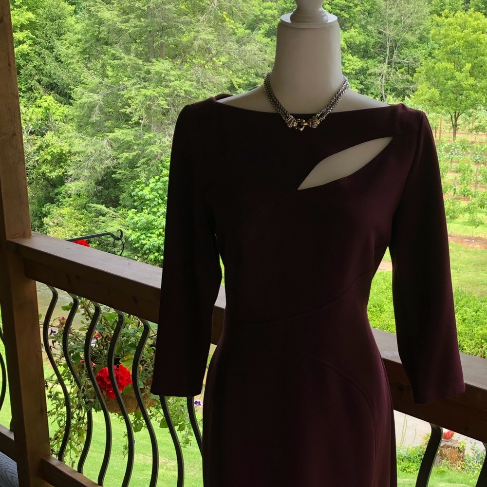 Anne Klein burgundy dress